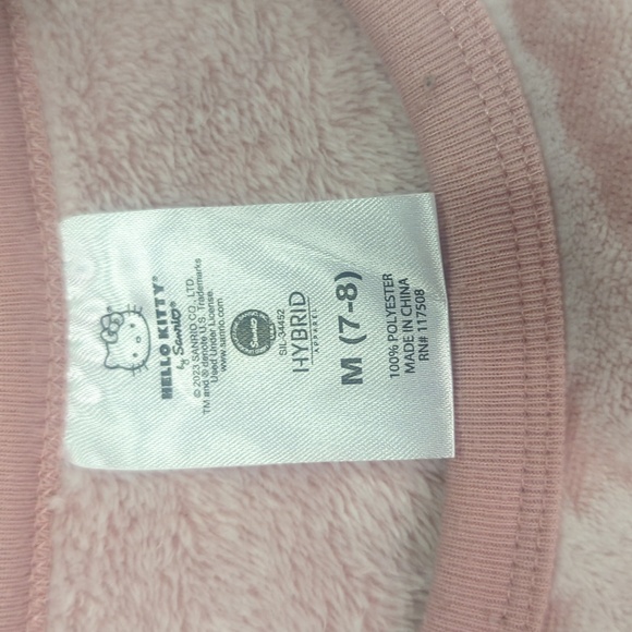 Hello Kitty sweater and black fleece pants - Picture 3 of 4